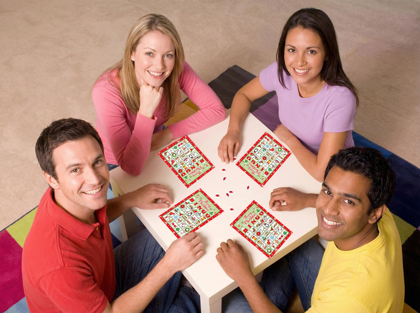 Moon Boat 40 Players Christmas Bingo Games Xmas Holiday Winter Party Supplies Favors