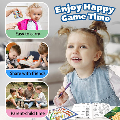 Kalysky 24 Mini Activity Books for Kids Party Favors Ages 4-8 8-12,Fun and Challenges Include Mazes, Dot to Dot,Word Search, Word Scramble and More for Goodie Bag Stuffer Classroom Activity