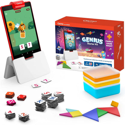 Osmo Genius Starter Kit for Kids Ages 6–10 | 7 Educational Learning Games | Fire Tablet Compatible | Latest Version | Educational STEM Learning System | Base Included