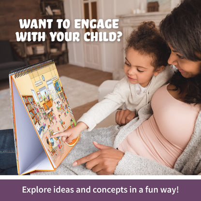 Picture Book and Emotion Cards, Picture Story Cards, Social Emotional Learning Activities, Autism Homeschooling, Educational Busy Book, Speech Therapy Materials (WH Question Flipbook)
