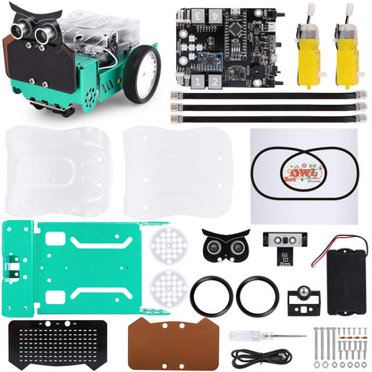 ELEGOO Owl Smart Robot Car Kit for Arduino Robotics for Kids Ages 8-12 12-16 STEM Science Kits Coding Robots Toys for 8+ Year Old Boys Girls Teens Circuits Engineering Building Projects