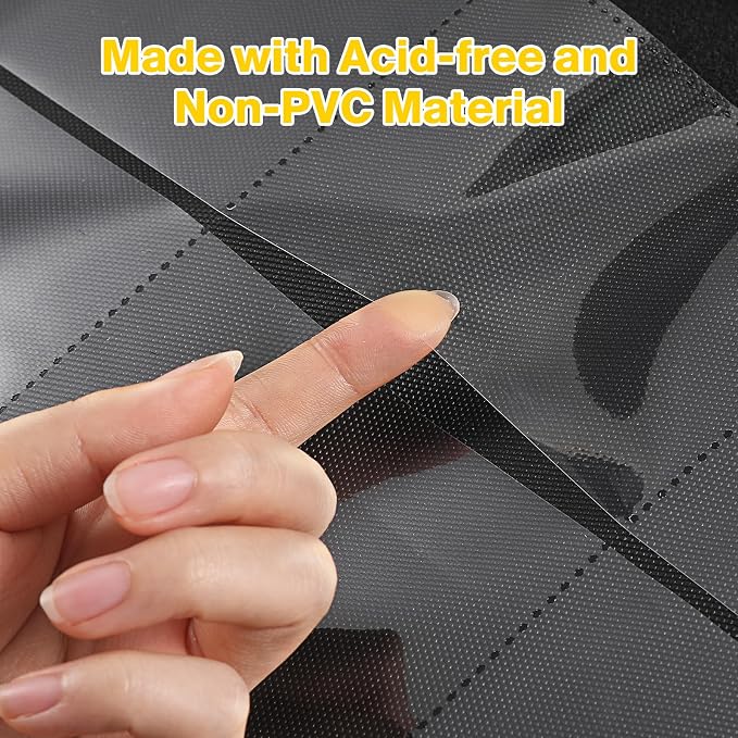 Toploader Binder, Holds 160 Toploaders, 100 Toploaders INCLUDED, 4-Pocket PU Cover Top Loader Binder for 3" x 4" Rigid Toploader, Ringless Double-Sided Toploader Card Binder for TCG, Sport Cards
