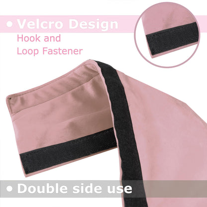 3PCS Refrigerator Door Handle Covers Kitchen Decor Keep Appliance Clean Anti-Static Stains for Fridge Dishwashers Velvet (Pink)