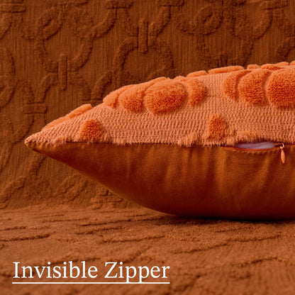 UGASA Fall Pumpkins 14x36 Inch Pillow Cover Pack of 1 Soft Plush Faux Wool Fur Large Long Rectangle Lumbar Cushion Cover Autumn Halloween Home Decor for Couch Sofa Chair Bed, Orange