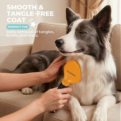 Professional Deshedding Dog Brush Grooming Kit- Dog Deshedding Brush, Slicker Brushes, Undercoat Rake, Bristle Brush, Hair Removal Tool 6 Set for Dogs Cats All Hair Types, Reduce Shedding 90%
