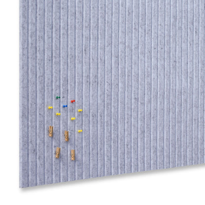 YOUDEFUL Large Cork Board Alternative-12 Pcs Self-Adhesive Felt Bulletin Board Tiles, Felt Pin Board Cork Board Tiles for Home Office Wall Decor, Tack Board 47"x35" (Light Grey