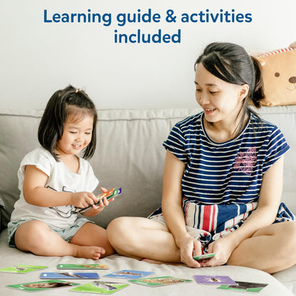 Skillmatics Thick Flash Cards for Toddlers - First 100 Animals, Montessori Toys, Preschool Learning Activities, Learning Aids, Gifts for Kids Ages 1, 2, 3, 4 Years
