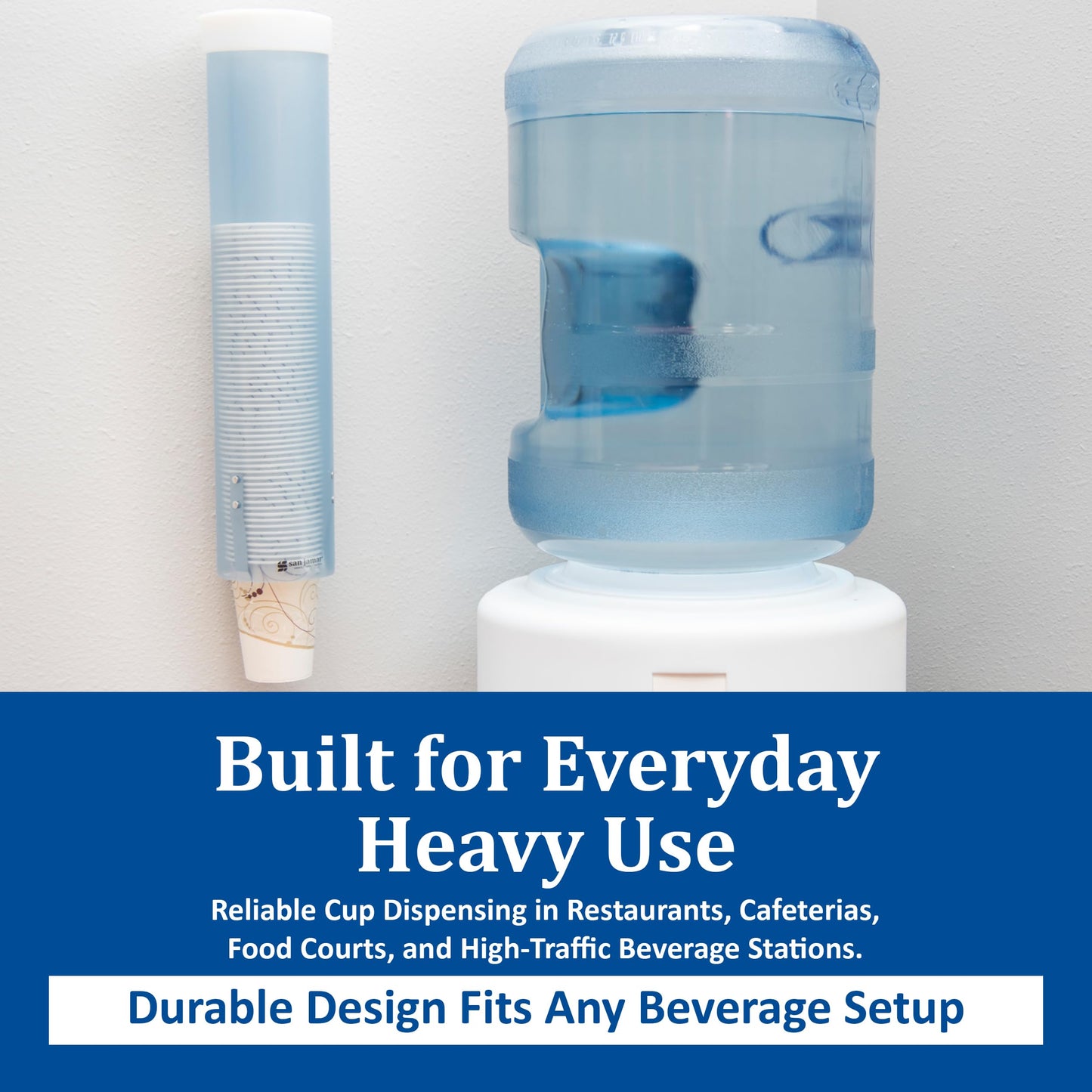 San Jamar Cup Dispenser C3165FBL - 1 Each