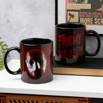 Paladone Friday the 13th Jason Voorhees Hockey Mask Oversized XL Ceramic Mug, Officially Licensed Cup for Coffee, Tea and Hot Chocolate, Horror Movie Merchandise for Teens & Adults