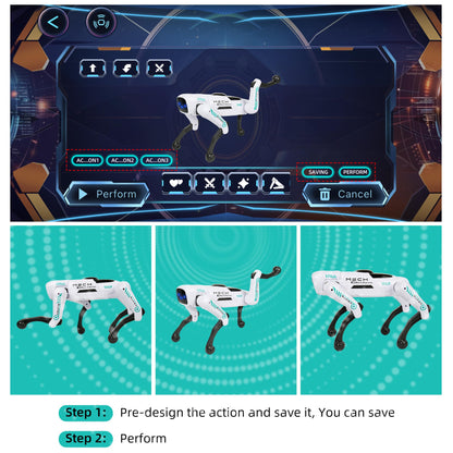 Dingdongwu Smart Robot Dog for Kids, STEM Learning Robotic Pet with Remote & APP Control, 30+ Actions, Programmable Toy, Gift for Boys Girls Age 6-12 (Compatible with iOS/Android)