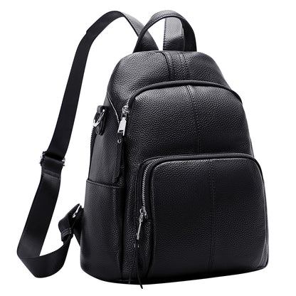 ALTOSY Soft Leather Backpack Purse For Women -theft Backpacks Versatile Shoulder Bag（S81 Black）