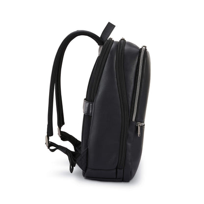 Samsonite Classic Leather Slim Backpack, Black, One Size