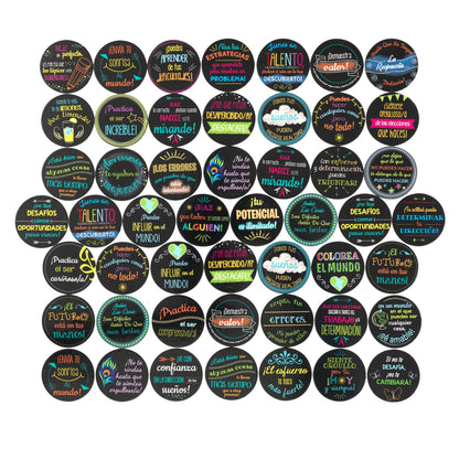 Spanish Positive Affirmation Chips - Positive Reinforcement for Children and Students - Set of 100