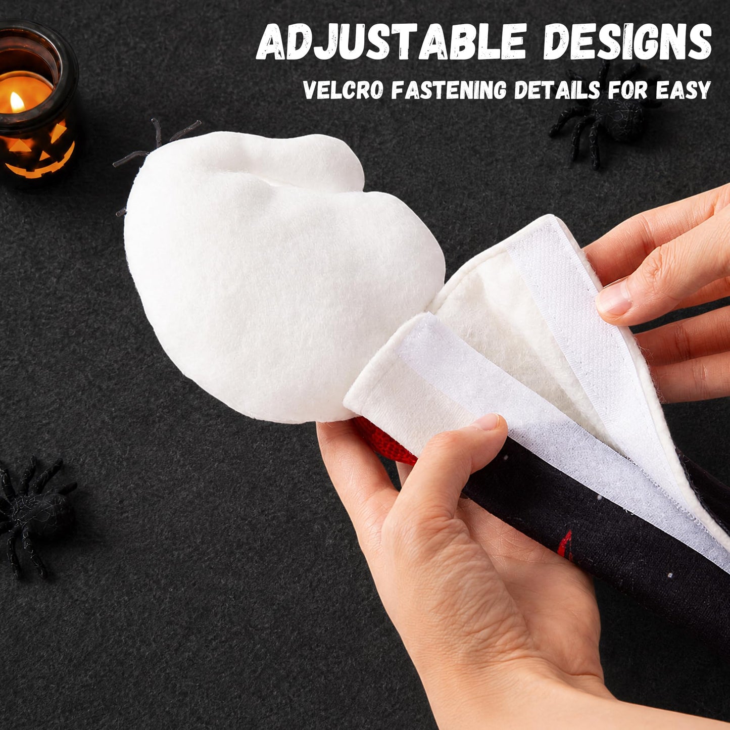 ELAMAS 5 Pack Halloween Refrigerator Handle Covers, Ghost Kitchen Appliance Handle Covers for Fridge, Microwave, Oven, Dishwasher, Halloween Indoor Kitchen Decor