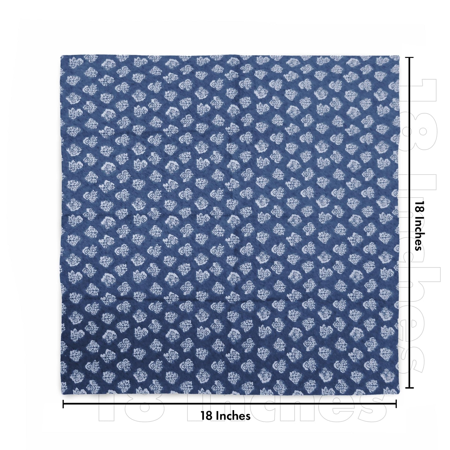 Taran Living Cloth Napkins Set of 12, Printed Floral Blue Fall Dinner Napkins, Soft Washable Table Napkins for HaloweenThanksgiving Christmas Parties Holiday Farhouse Décor, 18x 18