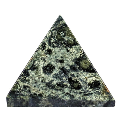 Amazing Gemstone Kambaba Jasper Pyramid Crystal Healing Stones - 1" Great Pyramid Figurine of Natural Stone Pyramid for Meditation, Reiki, Chakra Balancing and Crystal Pyramids Grid