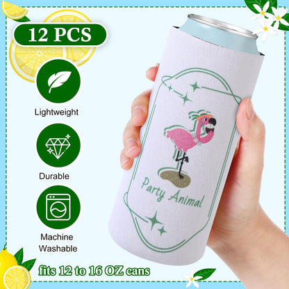 SiliFine 12 Pack Funny Margs and Matrimony Martini Can Coolers Skinny Bachelorette Party Can Sleeves Bride Beer Cup Holder Set Cocktail Wine Themed Party Favors Bulk for Bride Bridesmaid Gifts