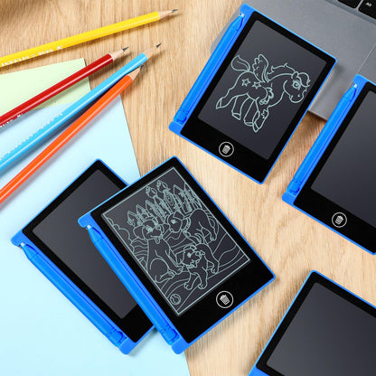 Nezyo 16 Pack 4.5 Inch Mini LCD Writing Tablet for Kids Electronic Doodle Board Bulk Erasable Drawing Tablet Reusable Writing Pad for Girls Boys Party Favor Goodie Bag Classroom Gifts(Blue)