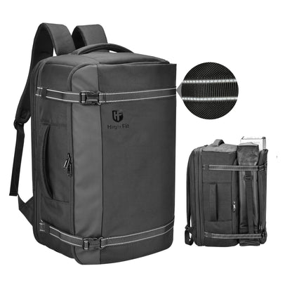 HIGH FIT Travel Backpack 40L, TSA Friendly Airline Flight Approved Carry On Laptop Backpacks Lightweight Business Knapsack,Large Capacity Rucksack,Weekender Bag Daypack,Fits 17.3 Inch Laptop
