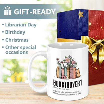 Bgsnbsha Book Mugs for Book Lovers, Gifts for Books Lovers Women, Books Club Gift Ideas, Librarian Reader Gift for Bookworms, Reading Themed Coffee Mugs 11oz