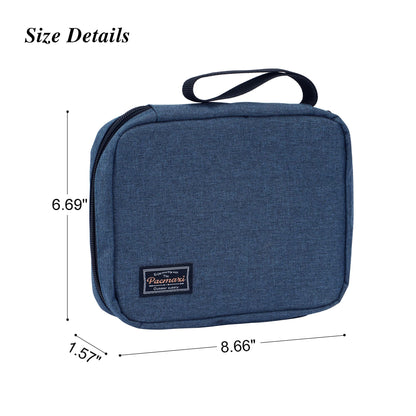 PACMAXI 20 Watch Bands Storage Carrying Case Compatible with Watches,Expandable Watch Band Holder Stores 20 Watch Bands Fit for Most Sizes of Watch Straps,Organizer for Watch Bands, Bag Only (Blue)