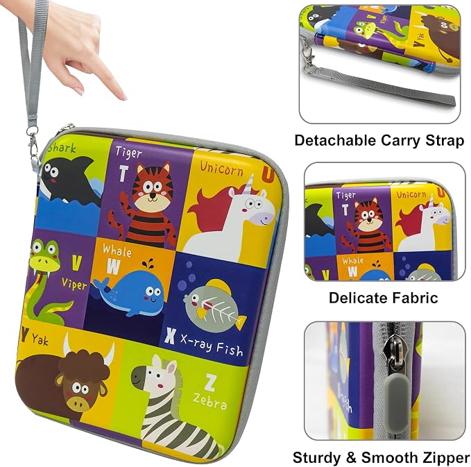 Yoto Card Case for Yoto Cards,Portable Yoto Card Holder with Zipper & 80 Pockets,Card Ctorage for Yoto Player Card Case