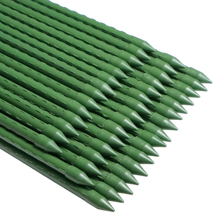 WAENLIR Garden Stakes 84 inch 7ft Sturdy Tomato Stakes, Plant Stakes for Outdoor Plants, Metal Plant Support Sticks for Gardening, Pack of 25