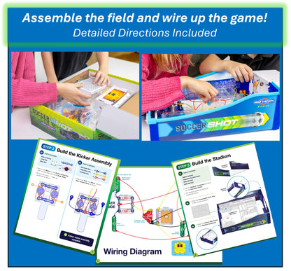 SNAP CIRCUITS Soccer Shot | Soccer Game | 2-Player Game | Tabletop Game | STEM Toy | 7+ Years