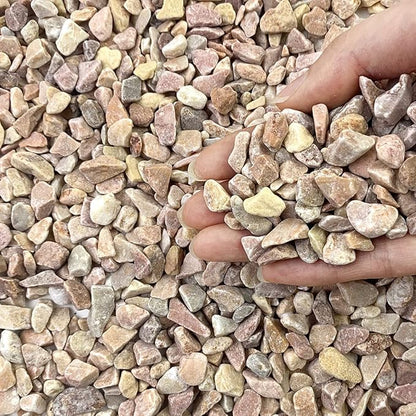 FANTIAN 10 LB Natural Pea Gravel Small Pebbles - 3/8 Inch Decorative Pebbles for Indoor Plants,Terrarium Rocks, Outdoor Decorative Rocks, Vase, Succulent Rocks, Aquarium Gravel and Landscaping Rocks