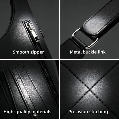 Fylozonu ﻿Double Shoulder Armpit Bag,Leather Adjustable Underarm Shoulder Bag for Men,Men Anti-Theft Underarm Wallet Pocket Holster Phone Leisure Double Shoulder Pouch