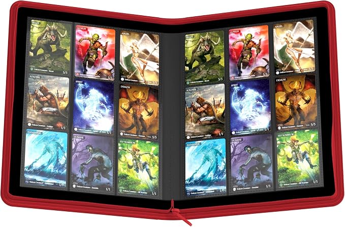 Ultimate Guard Zipfolio 360 – 18 Pocket Xenoskin Red