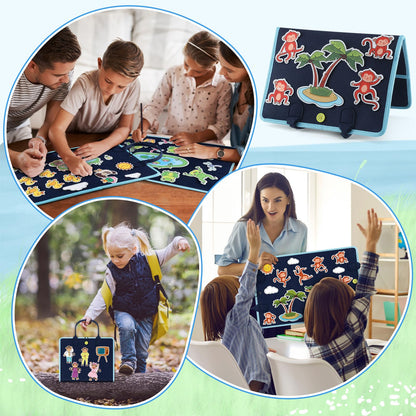 SmoothNovelty 4 Pack Felt Board Stories Set Flannel Felt Story Board Pieces for Storytelling (Fairy Stories)