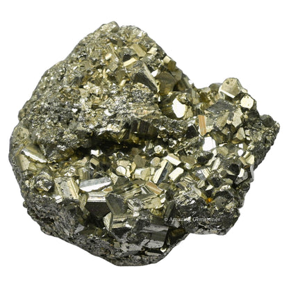 Amazing Gemstone Small Pyrite Crystal Stone Cluster Samples - Extra Large High Energy Natural Iron Pyrite Stone Pirita Piedra Original with Healing Properties (40-80 Gram)