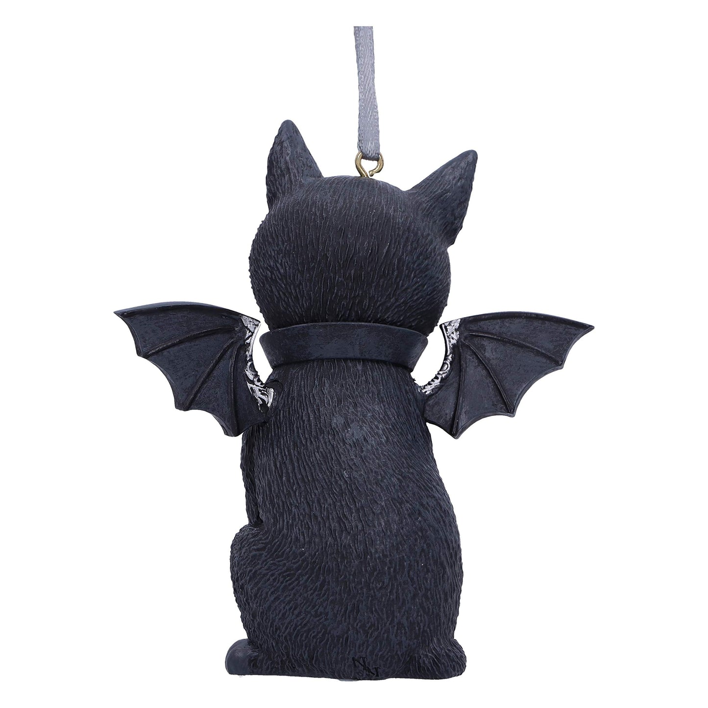 Nemesis Now Cult Cuties Malpuss Hanging Ornament 9.2cm, Resin, Black, Malpuss Winged Occult Cat Hanging Ornament, Bat Cat, Cast in The Finest Resin, Carefully Hand-Painted