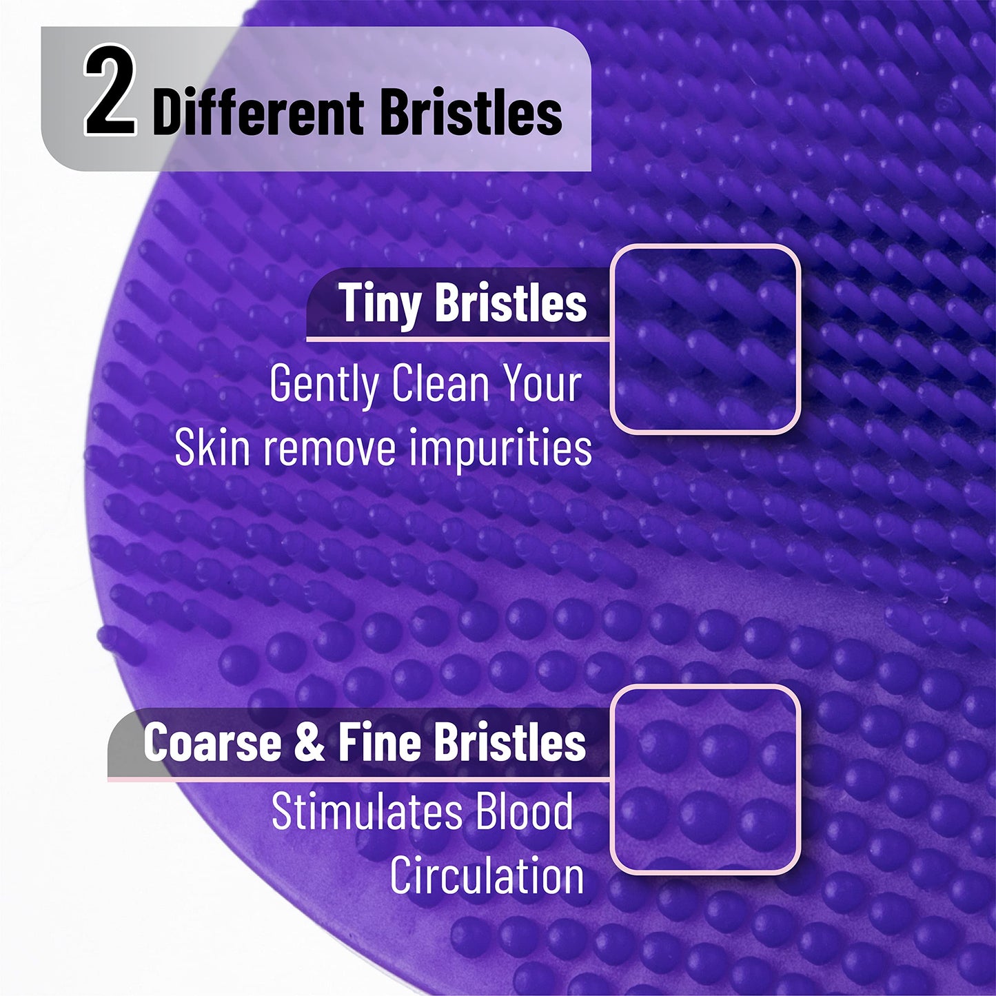 Slick- Silicone Facial Cleansing Brush, 4 Pack, Silicone Face Scrubber Exfoliator