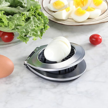 New Star Foodservice Heavy Duty Egg Slicer with 3 Slicing Styles, Chrome Plated (Hand Wash Only)