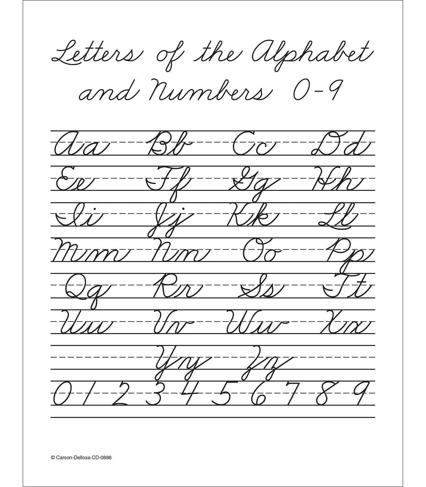 Carson Dellosa Beginning Cursive Handwriting Workbook, Traditional Writing Book With Number and Letter Tracing and Sight Words Practice, Classroom or Homeschool Curriculum