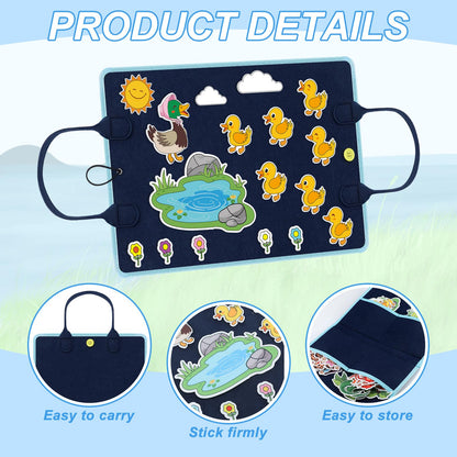 SmoothNovelty 4 Pack Felt Board Stories Set Flannel Felt Story Board Pieces for Storytelling (Fairy Stories)
