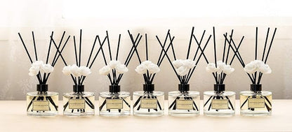 CULTURE & NATURE Reed Diffuser Set 6.7oz (200ml) Black Cherry Scented Diffuser with Sticks Home Fragrance Reed Diffuser for Bathroom Shelf Decor
