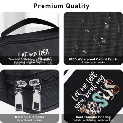 Bible Cover Case for Women & Men, Bible Study Supplies Book Covers with Zipper for Journaling/NIV/ESV/KIV, Carrier Tote Bag Carrying Case with Strap for Teens Travel/Church Bible Study