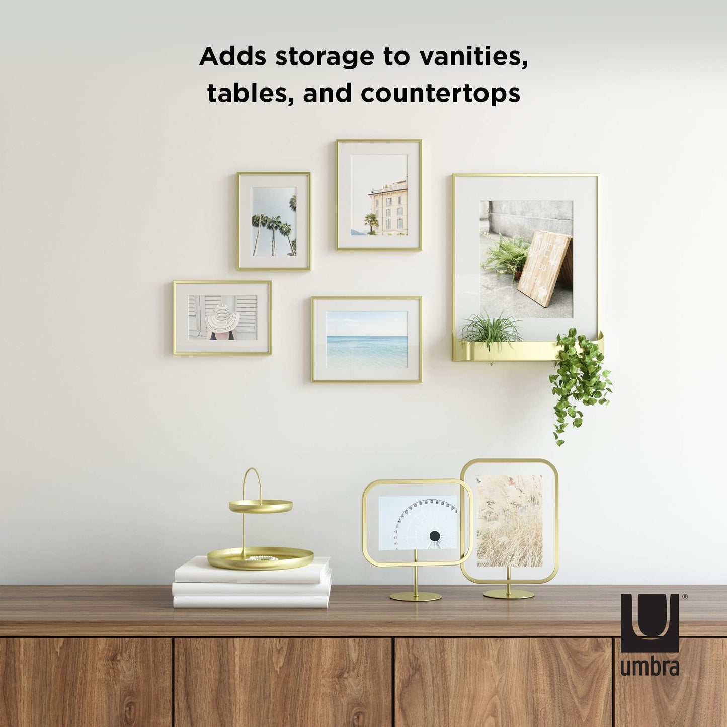 Umbra Poise Large, Double, Attractive Storage You Can Leave Out, Two-Tiered Jewelry Tray, Black