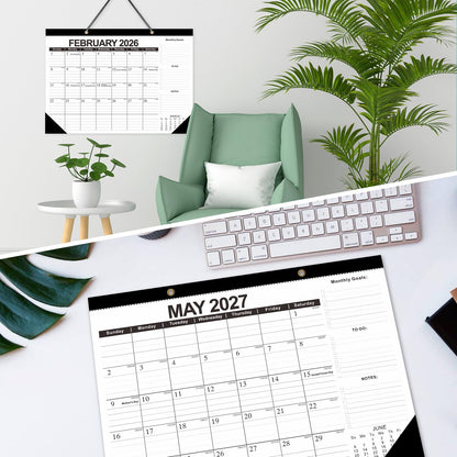 ZTX 2026 Calendar Desk Calendars as Big Deskpad or Large Hanging Wall Planner for Home Classroom School Large Desk Calendar 22"x17"Jan.2026-Jun.2027