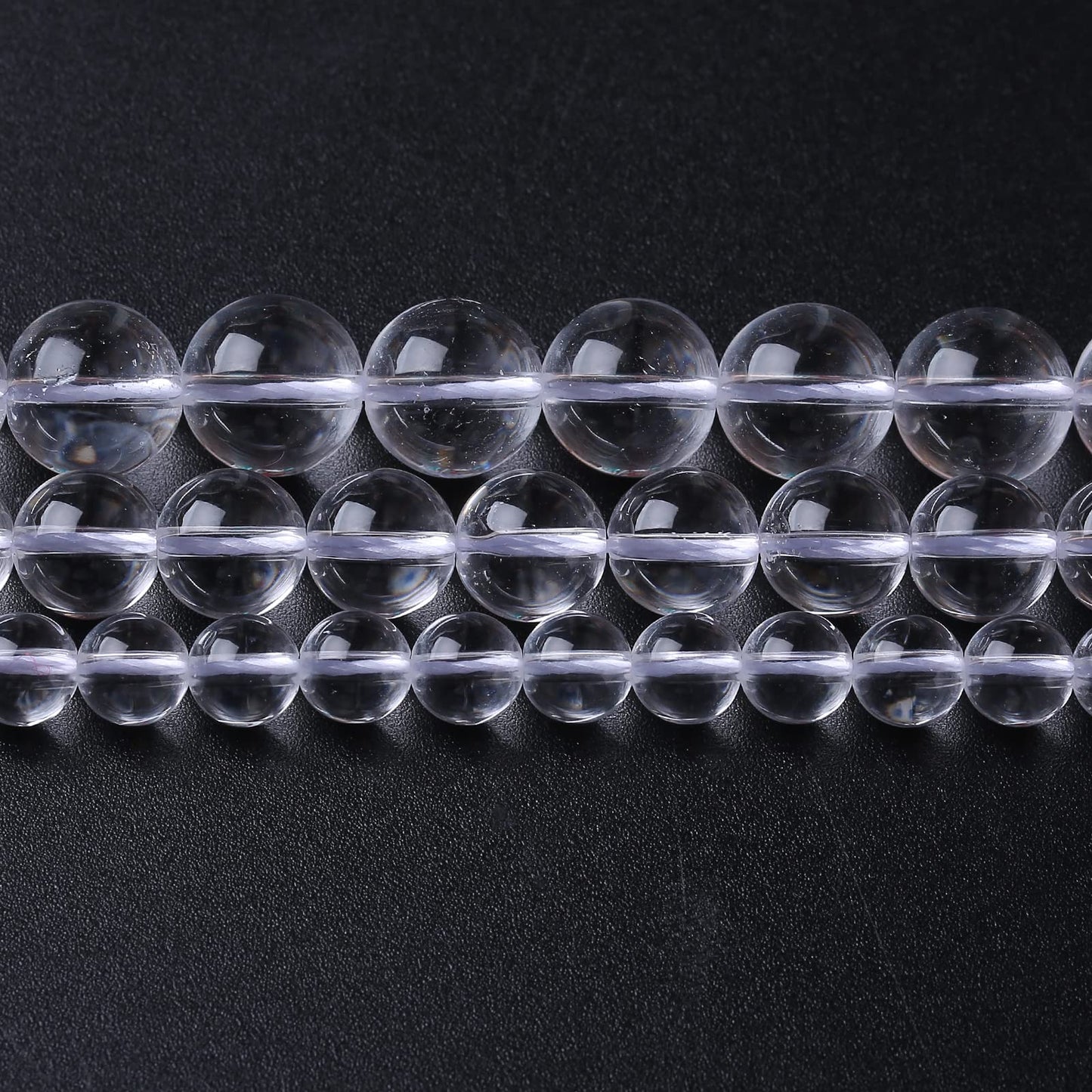 32PCS 12MM Clear White Crystal Quartz Stone Beads Natural Gemstone Bead Crystal Healing Energy Jewelry Making DIY 15 inches (Blue Tiger Eye, 13 mm)