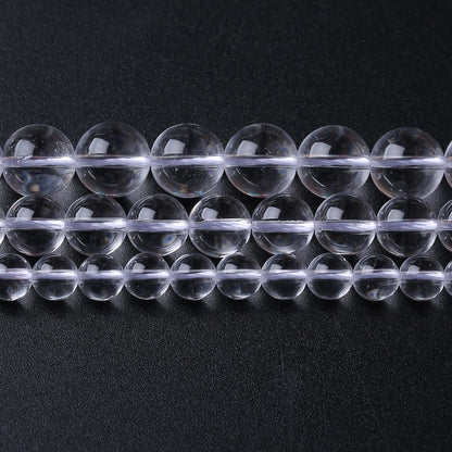 32PCS 12MM Clear White Crystal Quartz Stone Beads Natural Gemstone Bead Crystal Healing Energy Jewelry Making DIY 15 inches (Blue Tiger Eye, 13 mm)