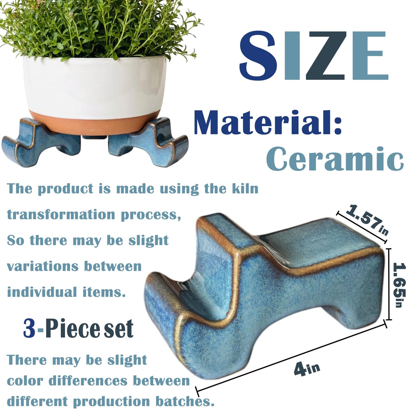 MQZQP Planter Feet Pot Feet for Outdoor Planters Plant Pot Feet Pot Risers for Outdoor Planters Plant Spacer