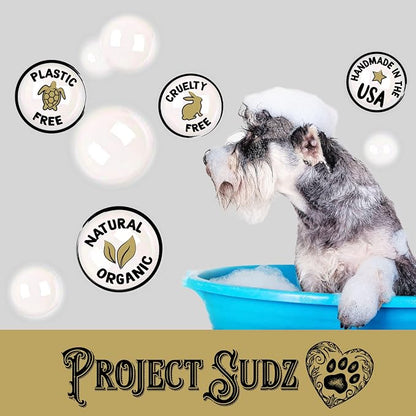 Project Sudz Moisturizing Organic Dog Shampoo – Almond Oil | All Natural Liquid Dog Shampoo for Dry Skin | Gentle, Nourishing, Eco-Friendly, Made in USA