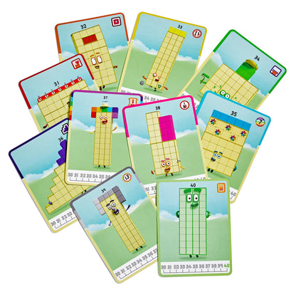 hand2mind Numberblocks 31-40 MathLink Cubes Activity Set - Learn Numbers & Early Math Skills, Preschool and Kindergarten Learning Activities, Educational Toys for Kids, Counting Math Manipulatives