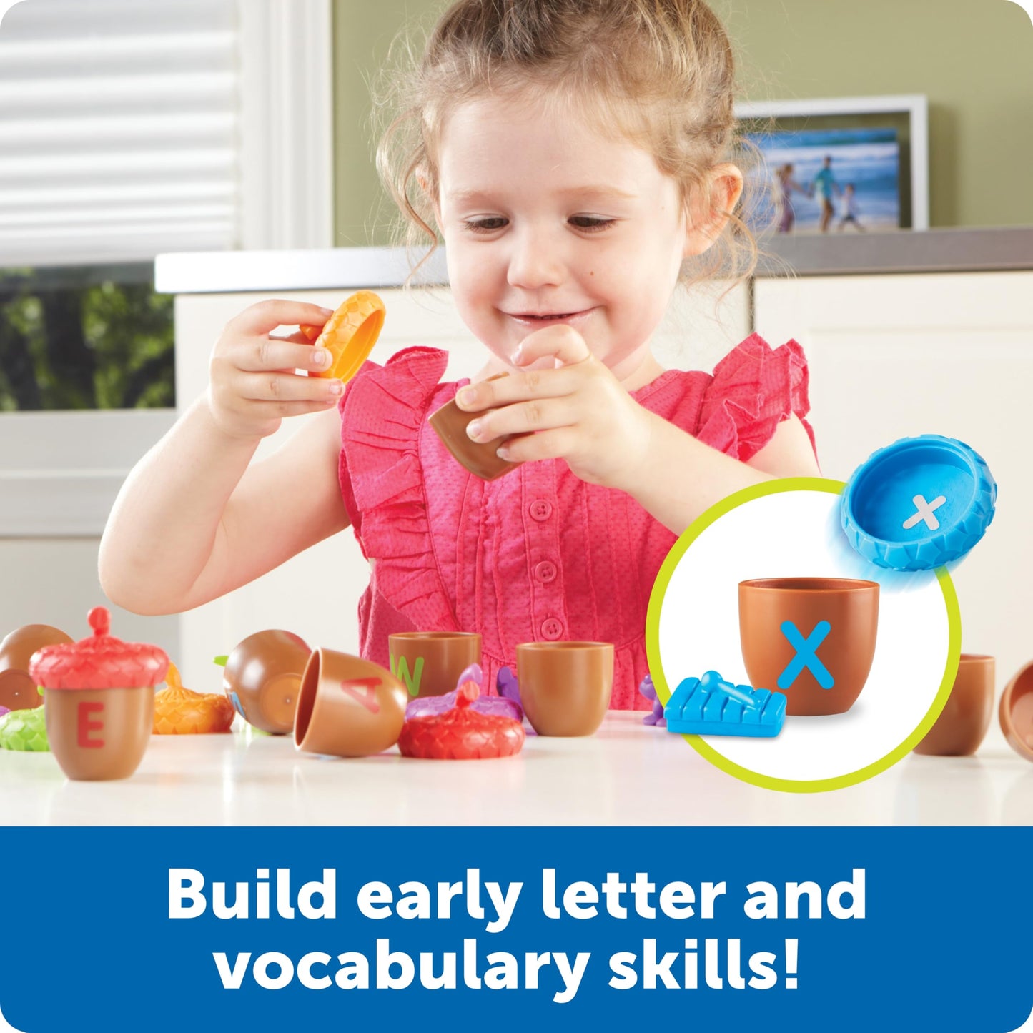 Learning Resources Alphabet Acorns Activity Set - ABC Puzzle, Preschool Learning Activities, Speech Therapy Materials, Manipulatives for Preschoolers, Fine Motor Skills