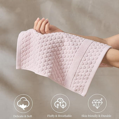 Simple&Opulence 6 Piece Luxury Towel Set, 100% Cotton Bathroom Towels