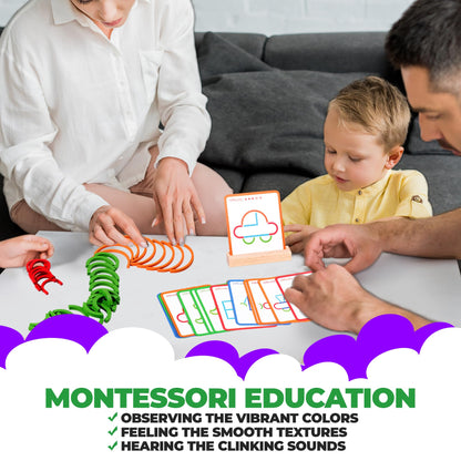 puzgic Stem Kids Toys for Creative Learning Building Educational Resources Kids Toy for Preschool and Kindergarten 3 4 5 6 Years Old Boys and Girls Brain Teaser Smart Sticks Toys